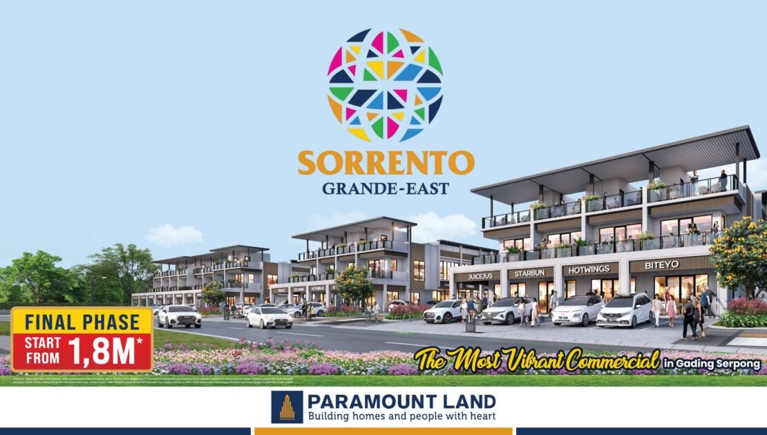 Ruko Komersial Sorrento Grande East Gading Serpong by Paramountland