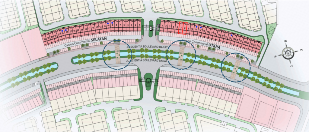 Ruko Carson Summarecon Serpong Siteplan