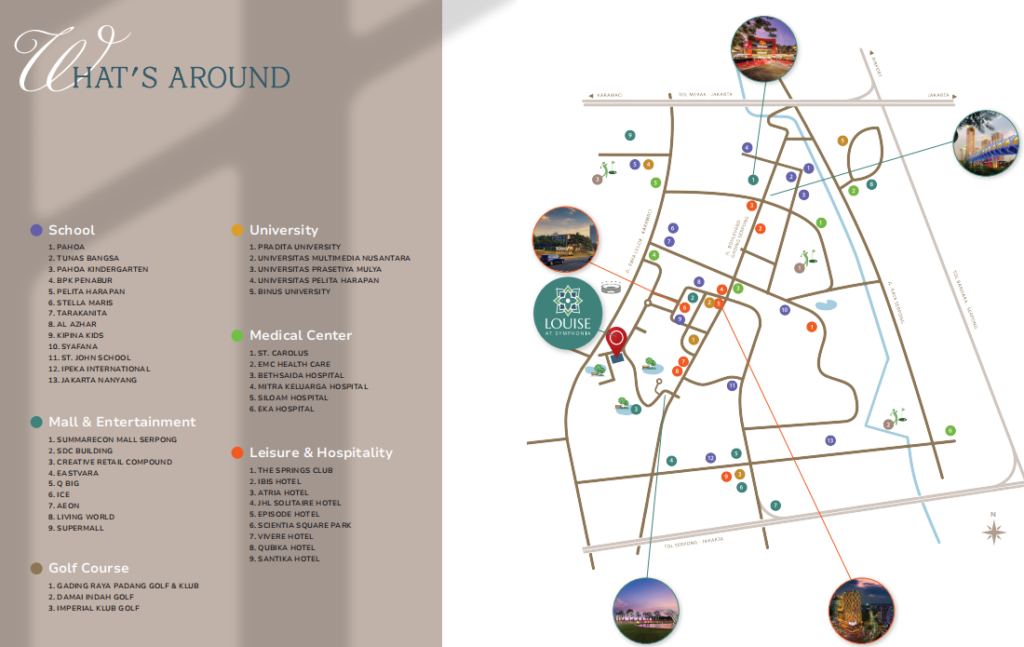 Lokasi Cluster Louise Summarecon Serpong